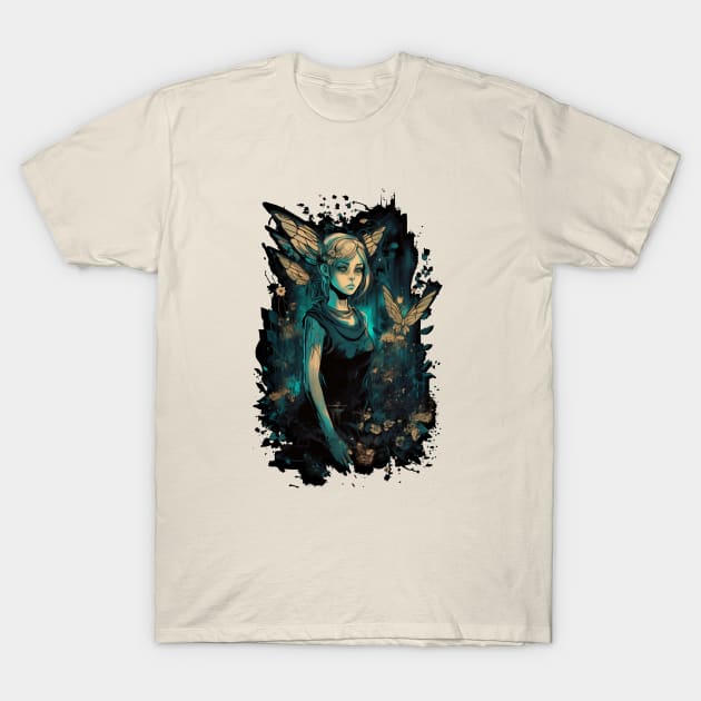 Dystopian Manga Fairy T-Shirt by MerlinArt